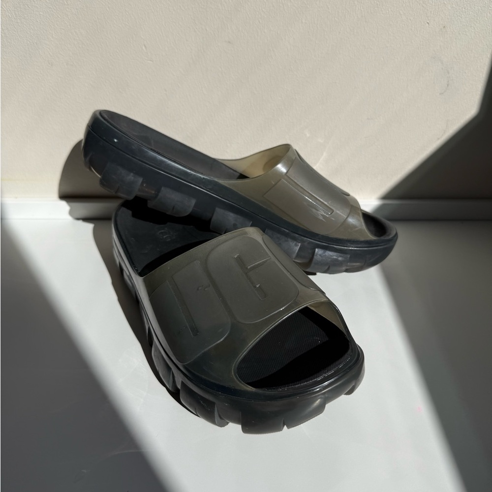 UGG Black Slide Sandals